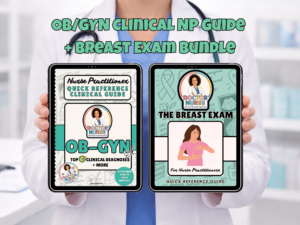 Womenβs Health & OB-GYN Clinical Guide Bundle | Breast Exam Quick Reference for Nurse Practitioners